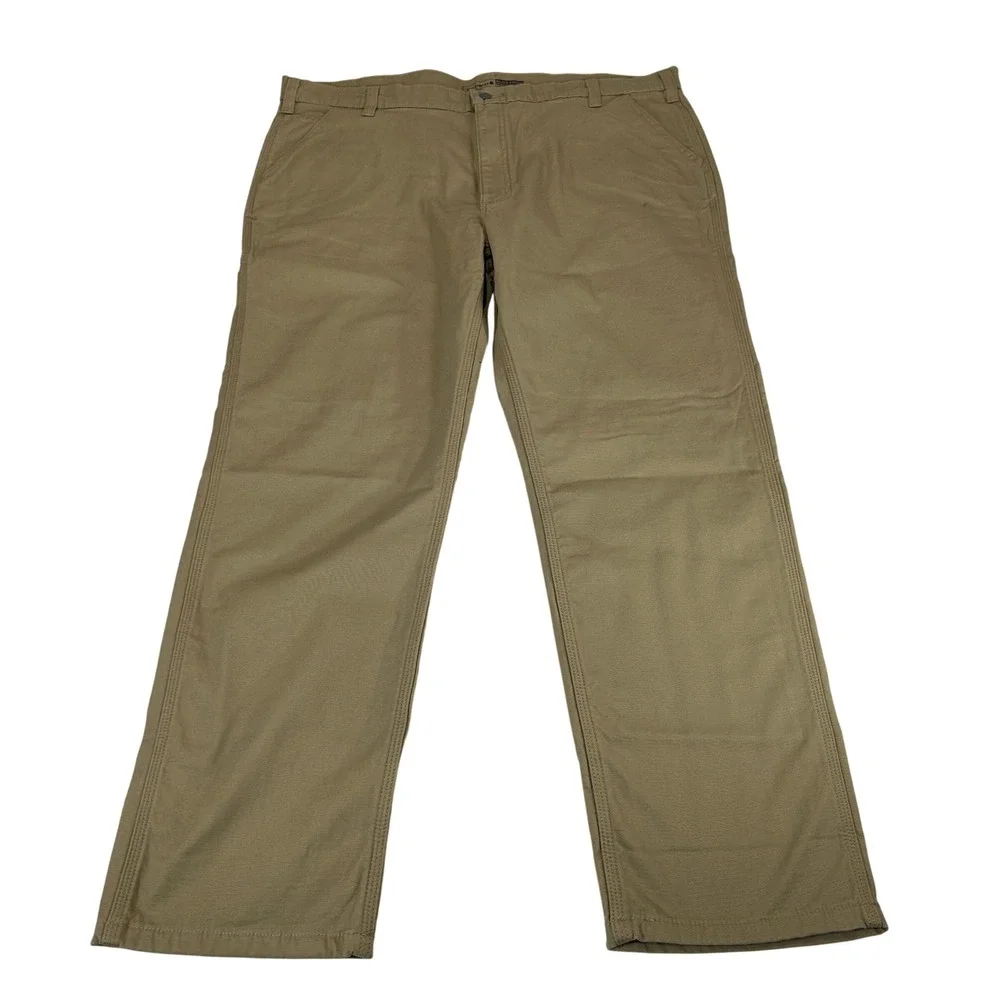 Carhartt Relaxed Straight Rigby Lined Dungaree Tan Khaki 42x32 103342-253 NEW